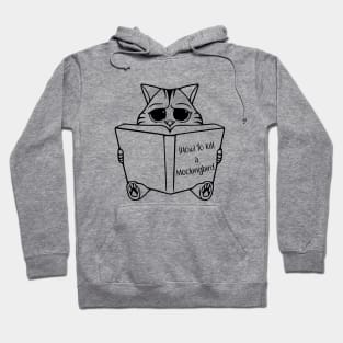 Cat Reading Book Hoodie